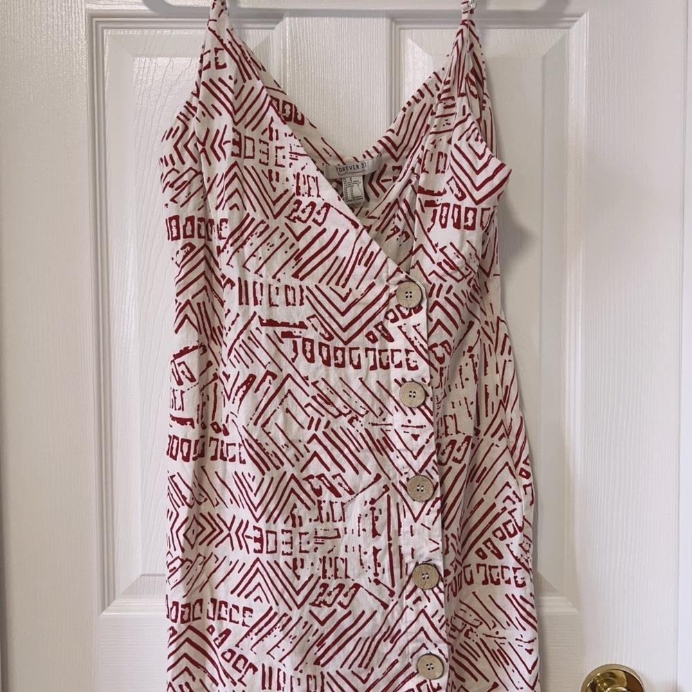 Forever 21 Patterned Red Dress - Picture 2 of 2
